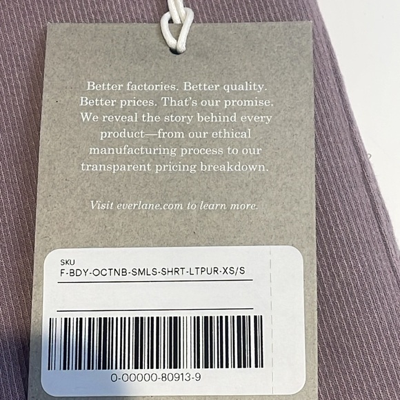 Everlane Seamless Bike Short S Womens New Light Purple Stretch High Rise Ribbed - Picture 6 of 10
